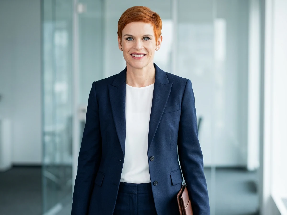 Klassischer Damenanzug Navy